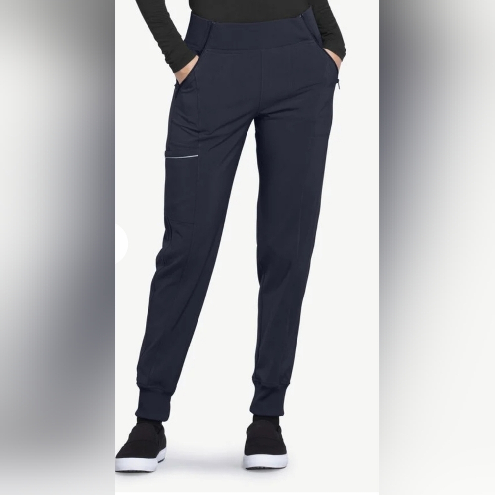 Infinity Women's 5-Pocket STRETCH Tapered Jogger Cargo Scrub Pants - XL TALL - Picture 3 of 12